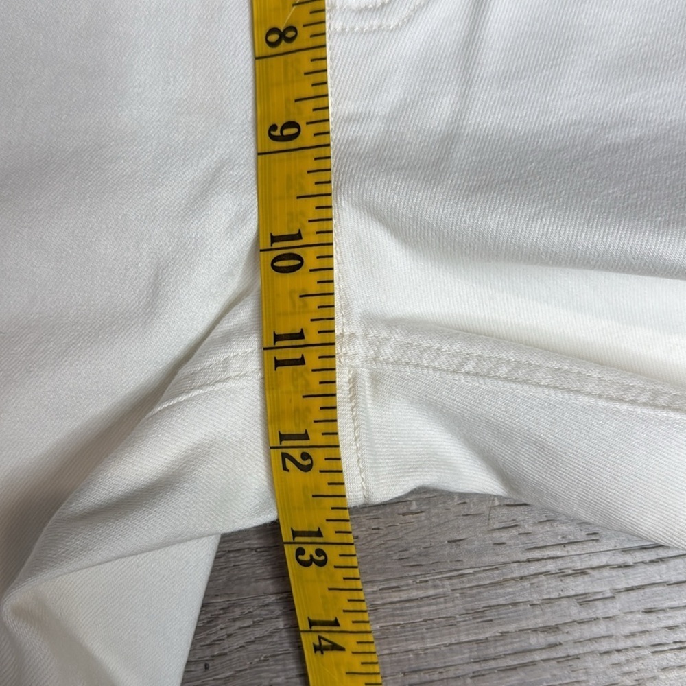 Everlane Women’s White High-Rise The Straight Leg Crop Jeans Sz 10 Tall - Picture 8 of 11